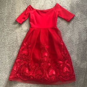 Off the shoulder Gianni bini dress